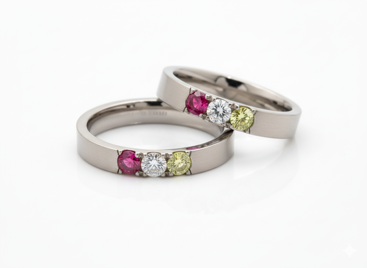 Mother & Daughter Duo Rings