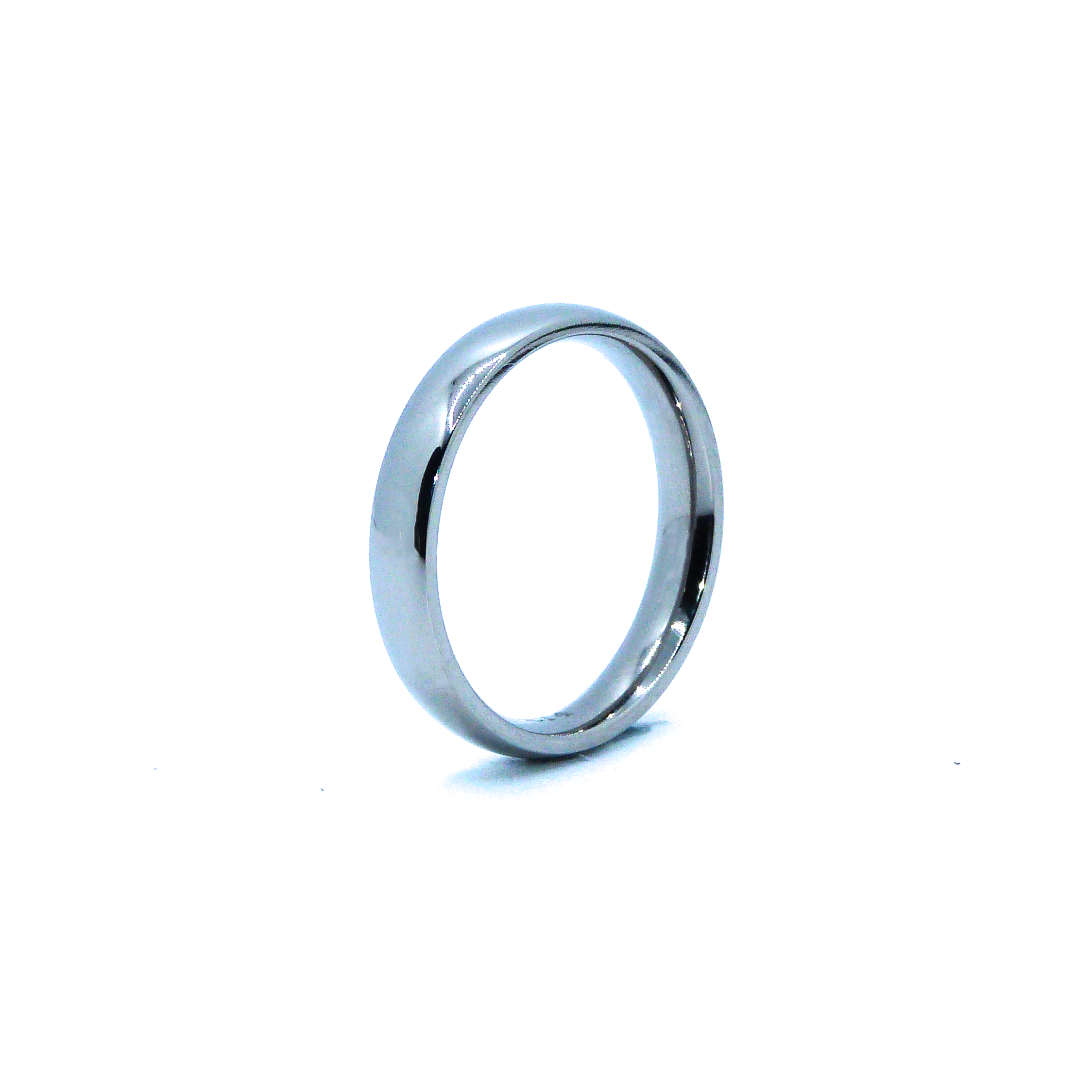 4mm D-shaped Titanium Ring
