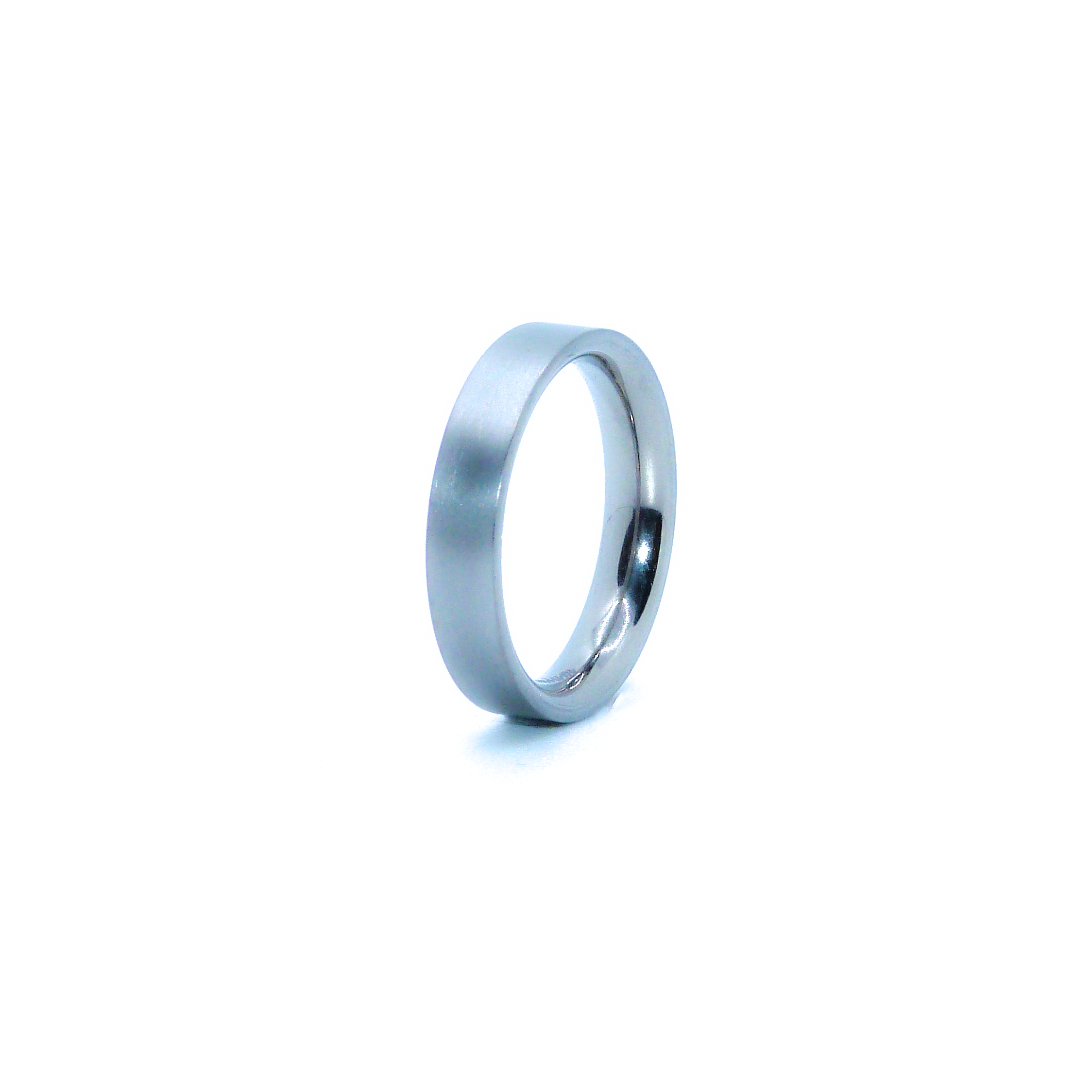 4mm flat-shaped Titanium Ring view 2