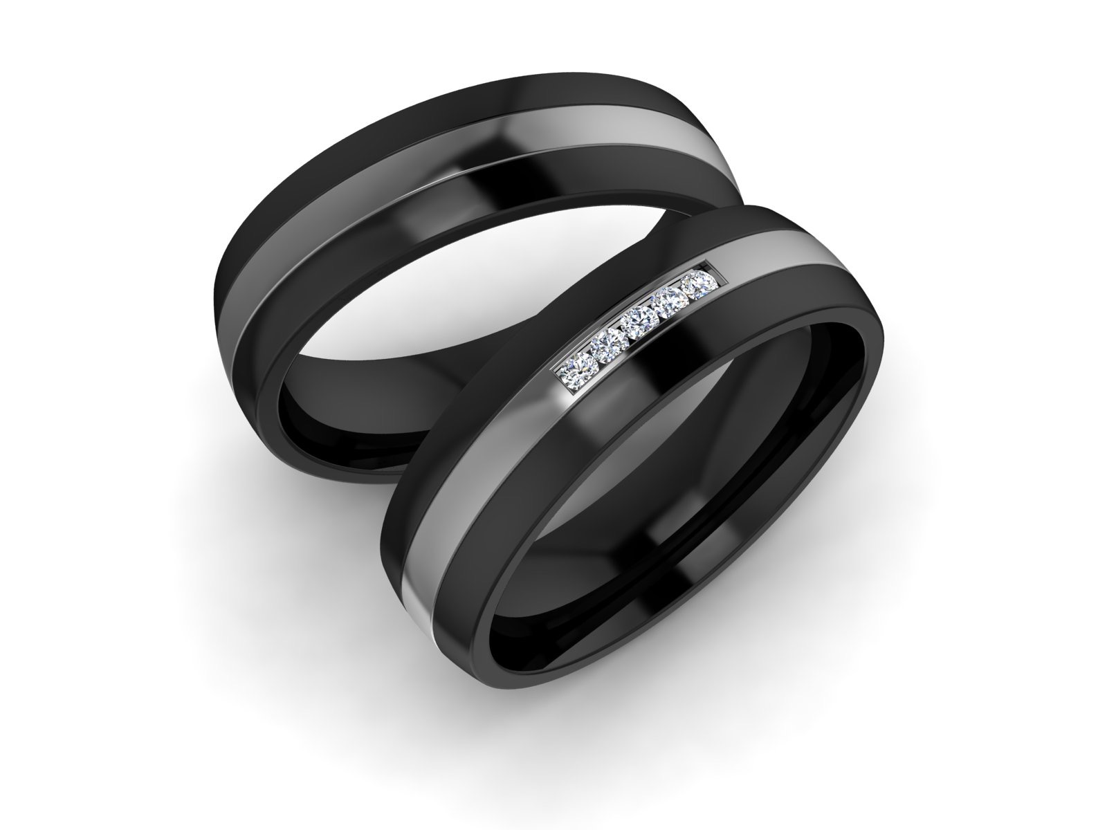 6mm Infusion Titanium-Carbide Black Zirconium Ring