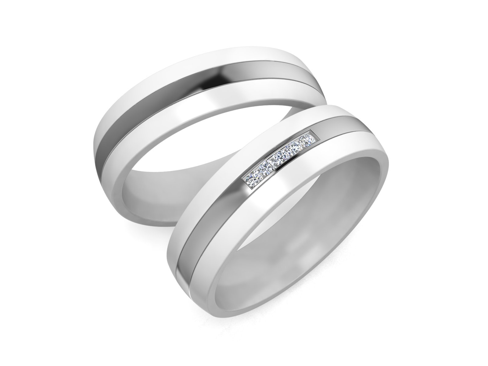6mm Infusion Titanium-Carbide White Grigio Ring