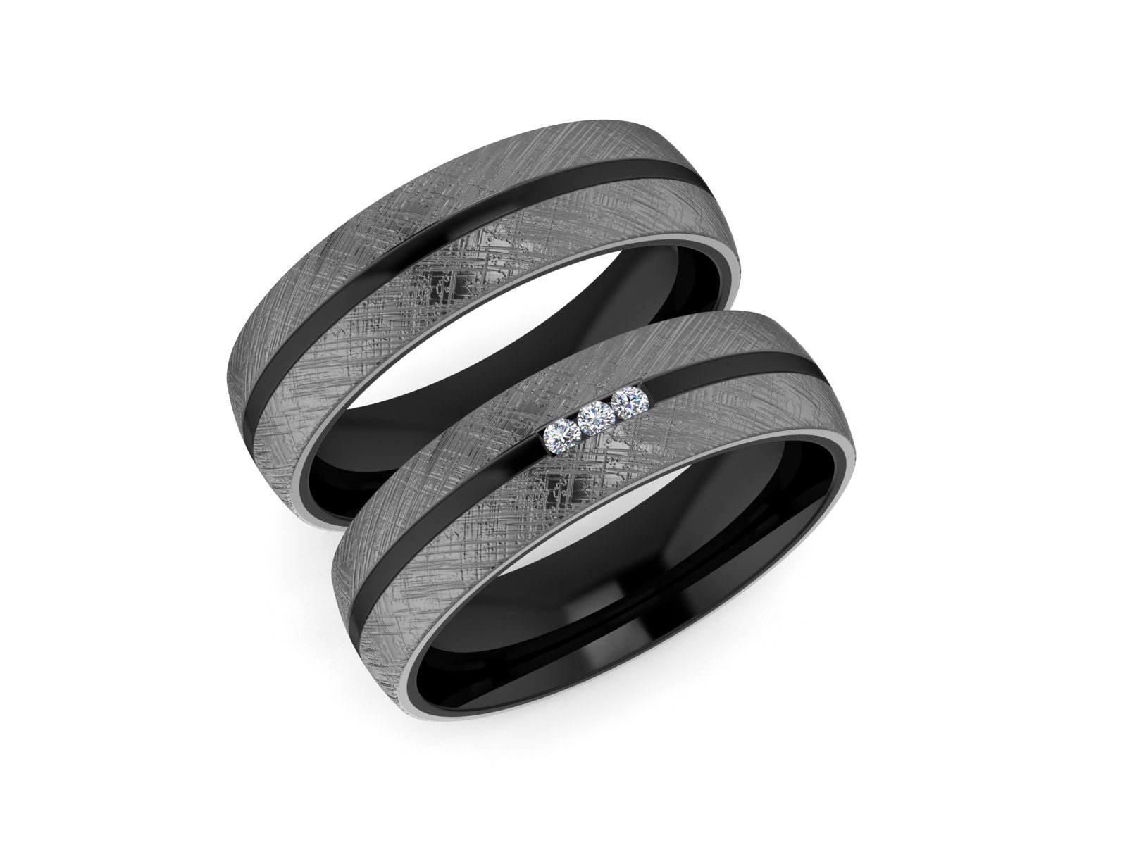 6mm Infusion Titanium-Carbide Black Zirconium Ring