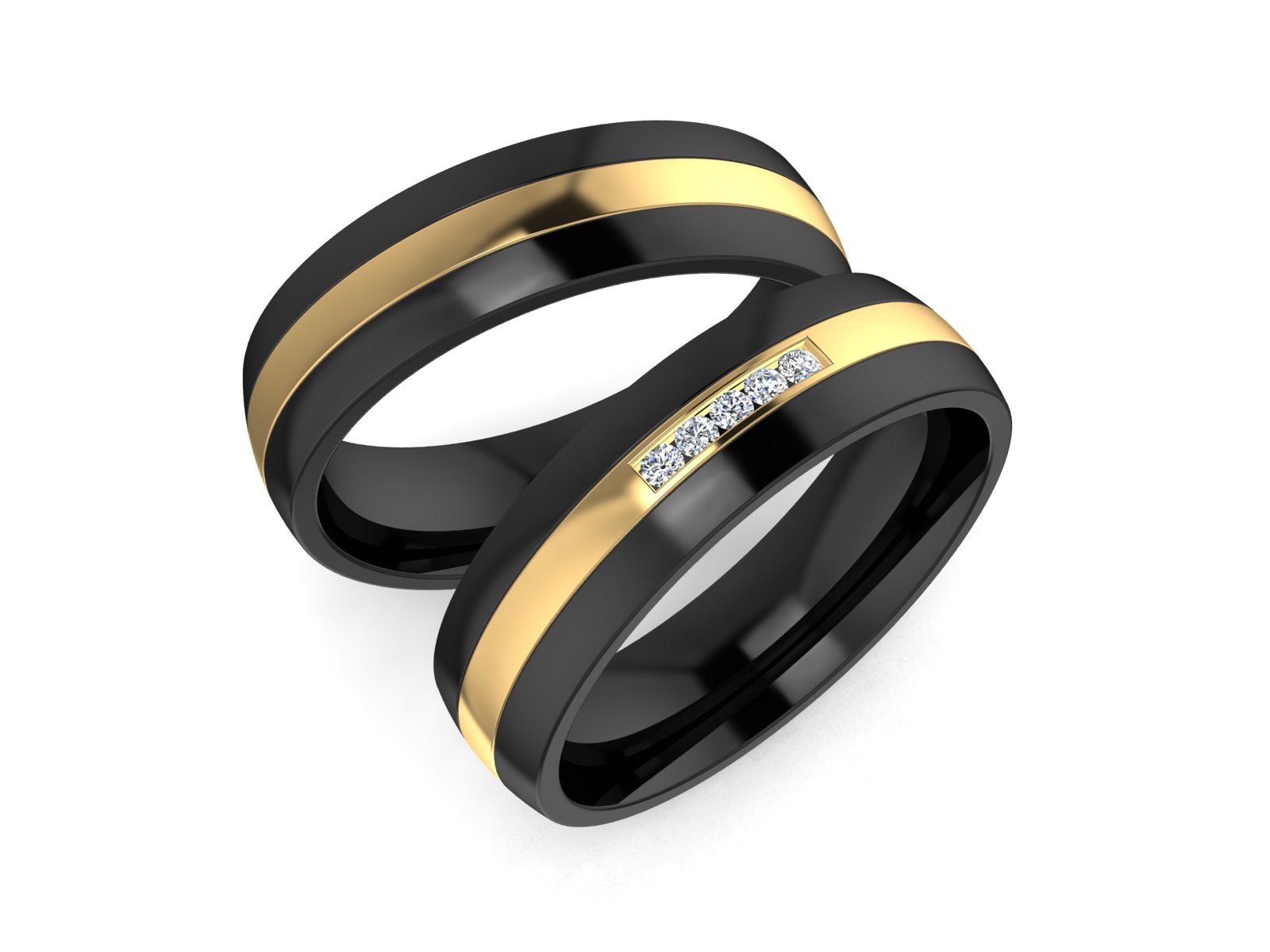 6mm Infusion Titanium-Carbide Black Zirconium Ring