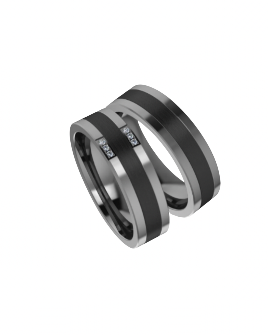 6mm Infusion Titanium - Tantalum Black Zirconium Ring