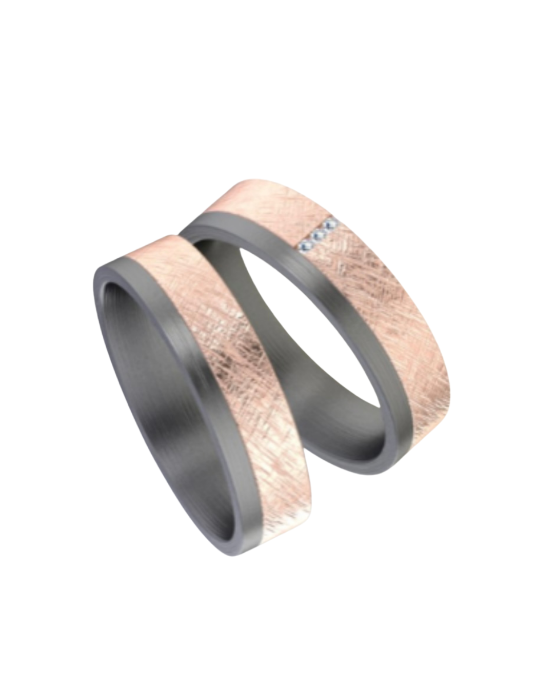 6mm Infusion Titanium-Tantalum Stangold Ring