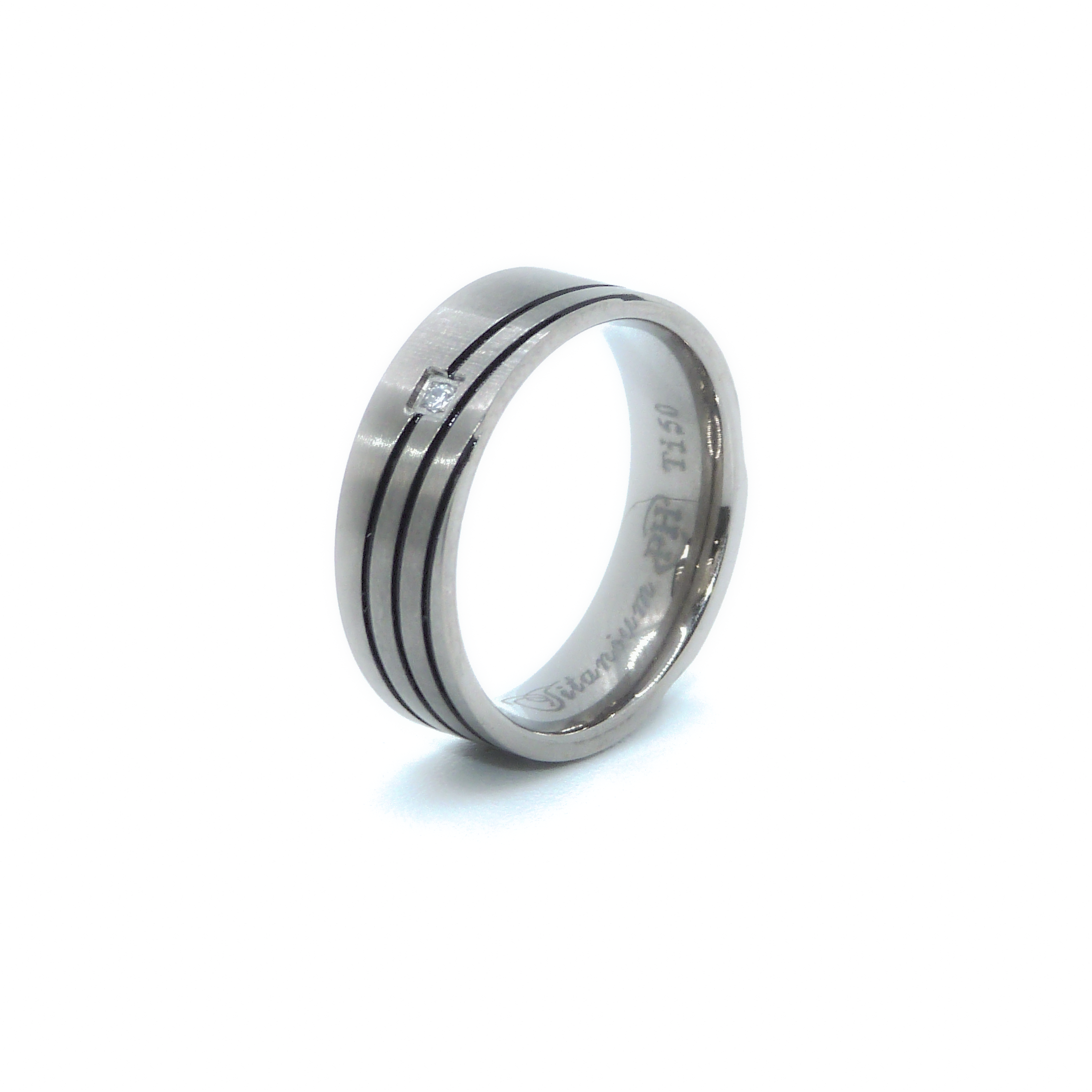 8mm Wide Flat + Court Shape Ring