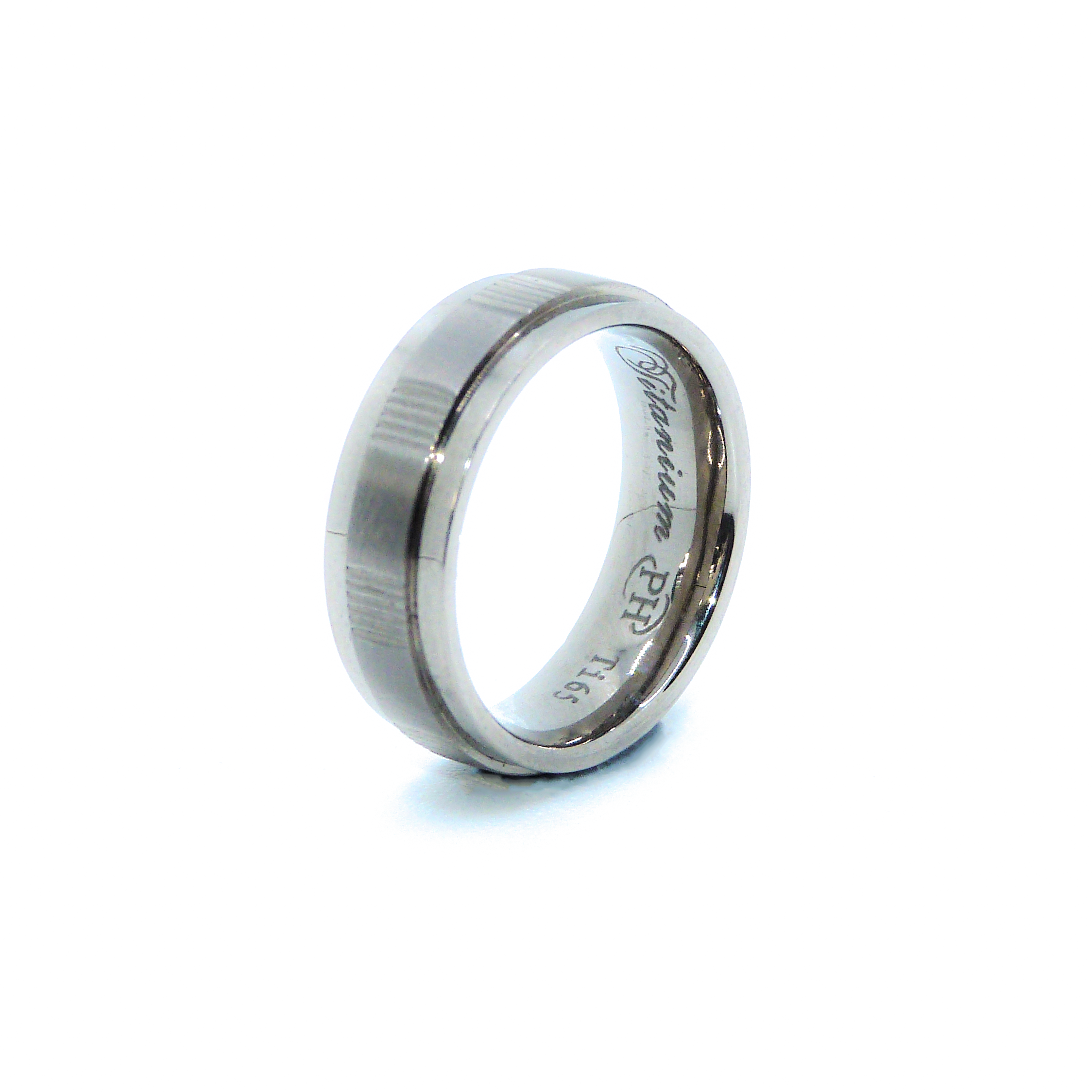 6mm Wide Flat Court Shape with Lowered Edges Ring